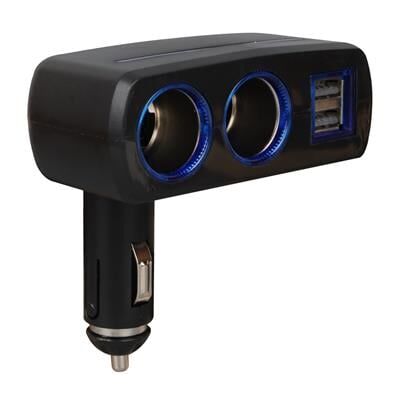 Olesson 1637 12-24V Çift USB Girişli 120W 2'li Araç Çakmak Çoklayıcı