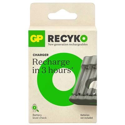 GP Recyko B441 Usb 4’lü AA - AAA Pil Şarj Cihazı (GPACSB44103 GPB441R21-2GTLB1)