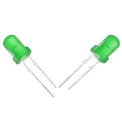 Halmet Mantar Led 5mm Yeşil Mat