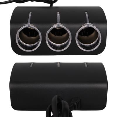 Olesson 1528 12-24V Tek USB Girişli 120W 80cm Kablolu 3'LÜ Araç Çakmak Çoklayıcı