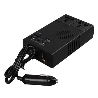 Olesson 1664 DC 12-24V 200W Oto Araç Power İnverter 1x Çakmak Girişi - 1x TYPE-C - 2x USB - 2x 220V Üniversal Priz