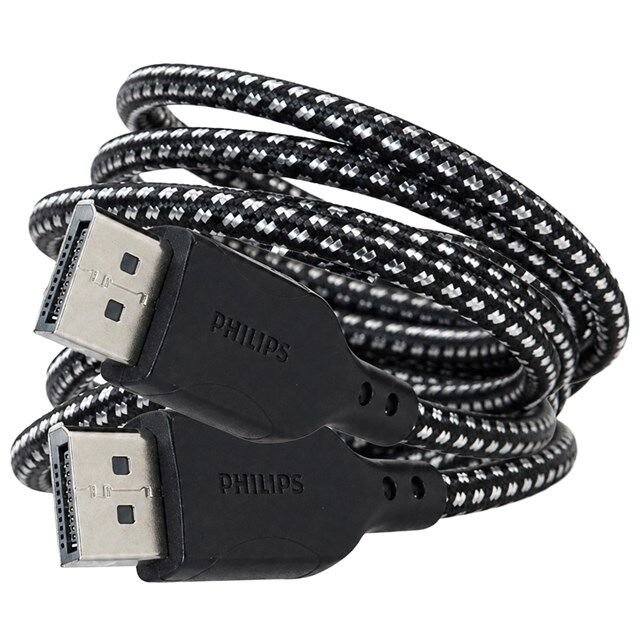 Philips SWR3139B/93 8K 60Hz DisplayPort 1.4 Kablo 2 Metre Örgülü Zırhlı Tasarım