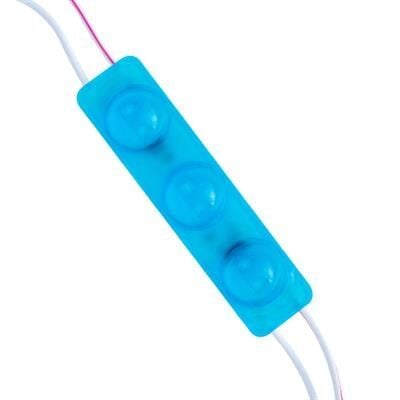 Powermaster 12 Volt 1.5 Watt Mavi Yanıp Sönen Parlak Tek Renk 2835 69 X 16 Mm IP65 160 – 180 Lümen 160 Derece Modül Led