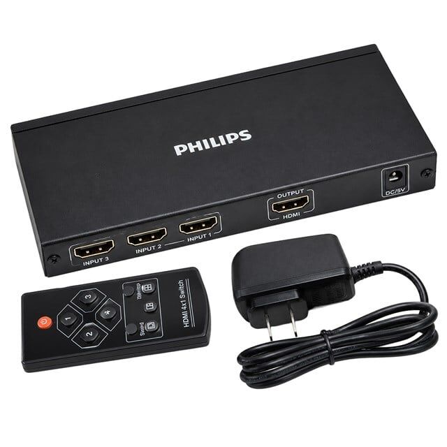 Philips SWR9101W/93 HDMI Quad Multi-Viewer 4-Giriş 1-Çıkış Ekran Bölücü ve Seçici Switch